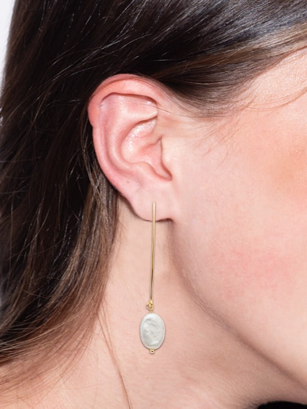 Finch Dangle Earrings-Modern Pearl